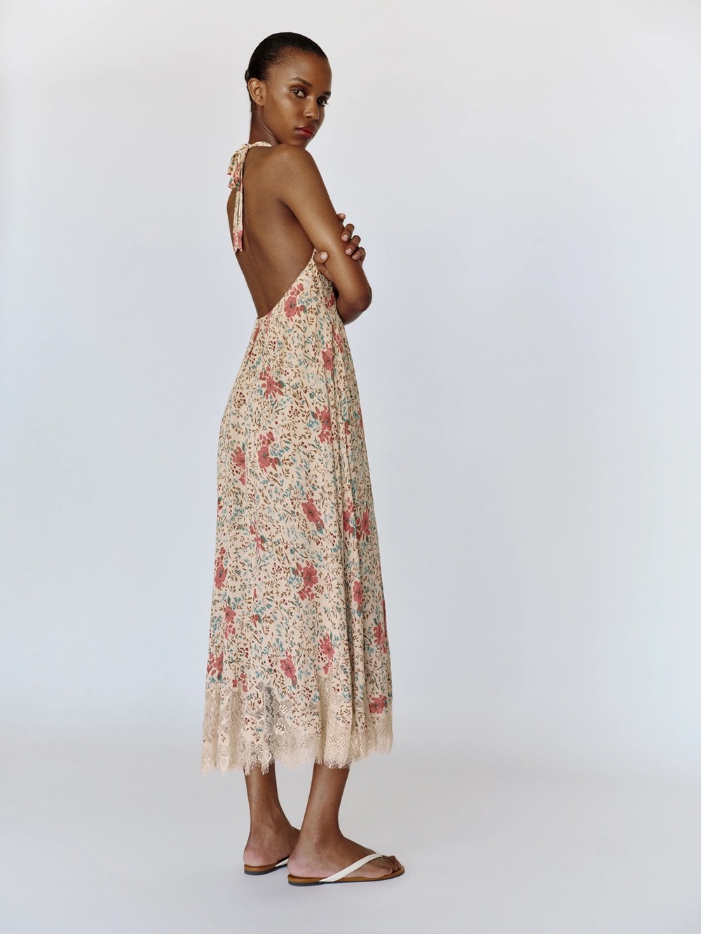 Reformation Valeraine Dress Natural - Size XS - Picture 3 of 3